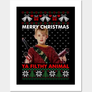 Merry Christmas Ugly Sweater Posters and Art